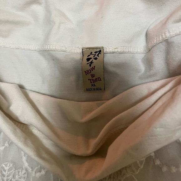 Chic Cream Lace A-Line Skirt - Picture 2 of 3